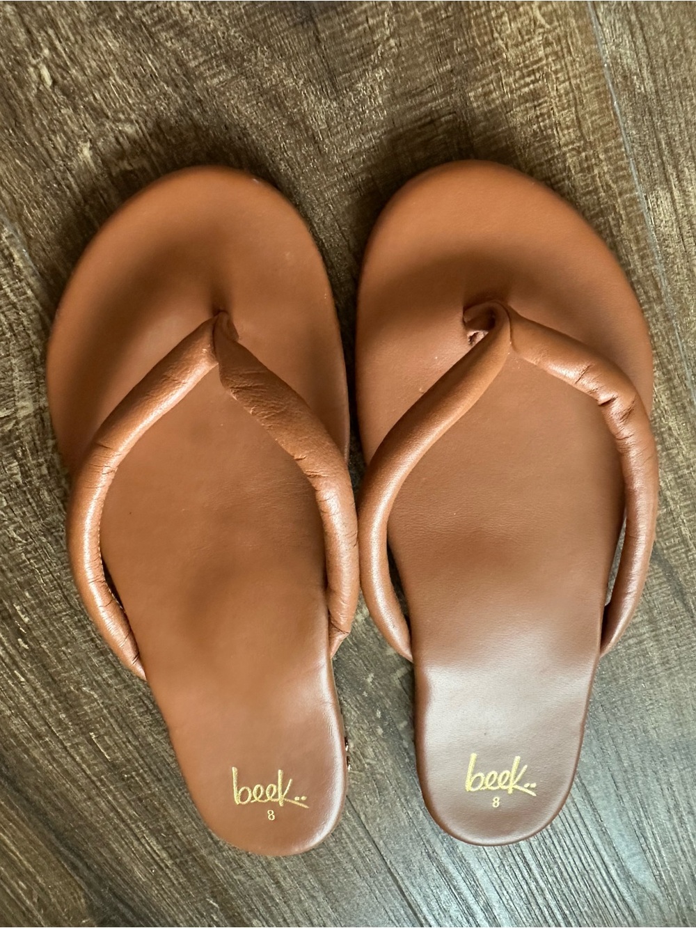 Beek Tan Padded Flip Flop Sandals - Women